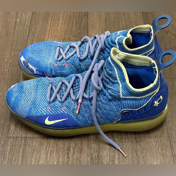 Nike Zoom KD 11 Paranoid Blue/Yellow Men’s Size 14 - Picture 3 of 9